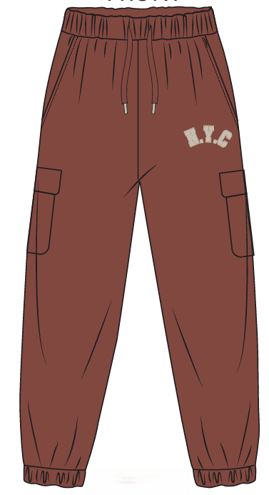 WOMEN JOGGER PANTS WITH CARGO POCKETS