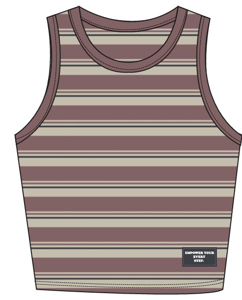 WOMEN'S STRIPPED TANK TOP